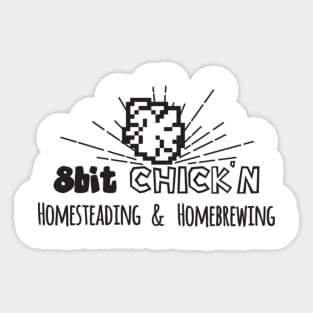 8 Bit Chick'n Sticker